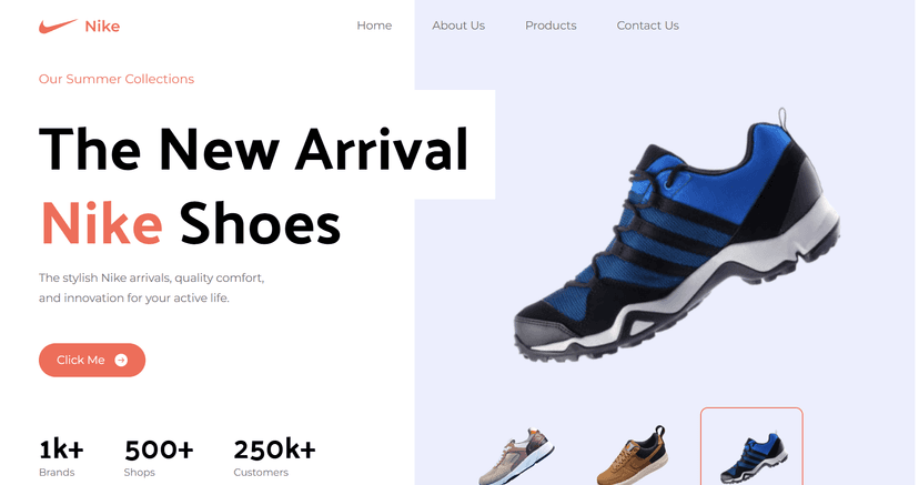 Nike Landing Page